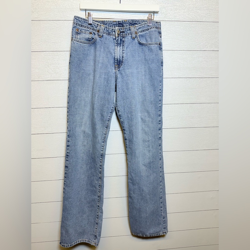 Vintage Lucky Brand Light Blue Women's Boot Cut 100% cotton Jeans Size 12/31
